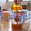 Ver imagem 5 de Pote para Mel 250cm Meleira em Plástico UZ com Tampa e Pegador Âmbar