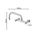 Ver imagem 3 de Misturador de Cozinha Parede 3003 C 18 1/4V BA Uni Meber Metais