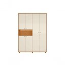 Ver imagem 2 de Guarda Roupa Infantil Vittoria 4 Portas 2 Gavetas MDP Fosco Off White 150cm