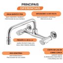 Ver imagem 5 de Misturador para Cozinha de Parede 3003 Concept Meber Cromado
