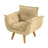 Cadeirinha Estofada Opalinha Infantil Tecido Suede Bege Kimi Design - 2