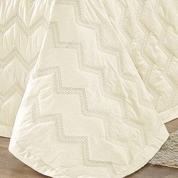 Kit Cobre Leito Queen Bordado Percal 200 Fios 10 Peças Regence - Palha - Palha - 3 Kit Cobre Leito Queen Bordado Percal 200 Fios 10 Peças Regence - Palha - Palha - 3