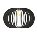Ver imagem 1 de Luminária Teto tipo Pendente DEUSA MDF Completa - Completa -:Preta
