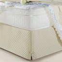 Ver imagem 1 de Saia para Cama Box Casal Padrão Veneza Palha