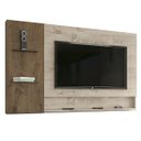 Ver imagem 1 de Painel Home Suspenso para Tv até 60 Polegadas 181 Cm Dubai Mdp Flex Mocaccino Carvalho - Clicklar