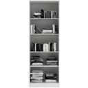 Ver imagem 2 de Estante Armário Alta Livreiro Multiuso Office 2 Portas Vidro Branco