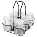 Ver imagem 2 de Porta Tempero Giratório em Inox com Potes Herméticos 7 Peças - Casambiente