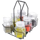 Ver imagem 1 de Porta Tempero Giratório em Inox com Potes Herméticos 7 Peças - Casambiente