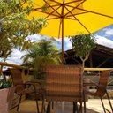 Ver imagem 3 de Jogo de Mesa para Piscina com 4 Cadeiras de Alumínio e Ombrelone