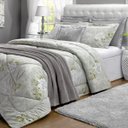 Ver imagem 1 de Edredom Queen Estampado Papillons 6 Peças - Cinza