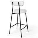 Ver imagem 7 de Kit 02 Banquetas Baixas para Cozinha Sala de Jantar Bar Bancada Milão L02 Facto Branco - lyam