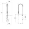 Misturador Monocomando Para Cozinha de Mesa Gourmet 2880 Minimal Meber - 3