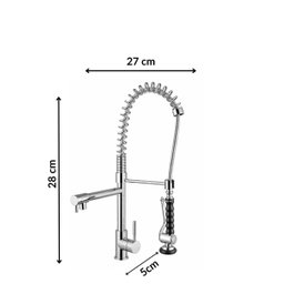 Misturador Monocomando para Cozinha de Mesa Gourmet 2880 Minimal Meber Cromado - 3