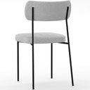 Ver mais imagens de Kit 04 Cadeiras Decorativa para Sala de Jantar Melina L02 Bouclê Cinza - Lyam Decor