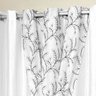 Cortina Tafetá Amassado Voil Estampado 3,00m x 2,70m Sicília - Branco - 3