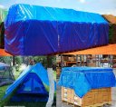 Ver imagem 3 de Lona Plástica Caminhões Festa Eventos Impermeavel Azul 4x5 m