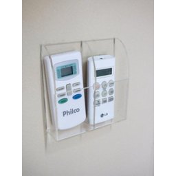 Porta Controle Remoto Acrilico Tv, Ar-Condicionado para 2 controle - 3