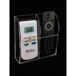 Porta Controle Remoto Acrilico Tv, Ar-Condicionado para 2 controle - 4