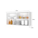 Ver imagem 3 de Armário Aéreo 1,20 Evidence Branco - Poliman