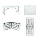 Ver imagem 2 de Mesa Dobrável Vira Maleta com Alça Portátil 1.80m