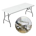 Ver imagem 1 de Mesa Dobrável Vira Maleta com Alça Portátil 1.80m