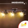 Spot Luminária Refletor Trilho3 Direcionável Ônix Ed Luz Mix - 4