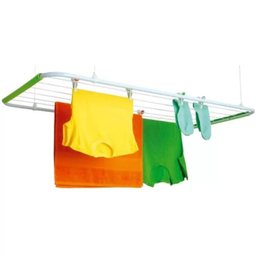 Varal para teto Mônaco de aço 120x56cm branco Secalux - 2