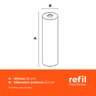 Refil do Filtro para Caixa D'água ou Cavalete 9.3/4" 25 Micras Branco Fortlev - 3