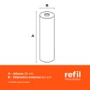 Ver imagem 3 de Refil do Filtro para Caixa D'água ou Cavalete 9.3/4" 25 Micras Branco Fortlev