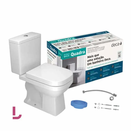Kit Quadra Bacia+Caixa Acoplada+Assento KP210 GE17  Deca - 5