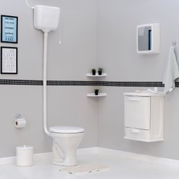 Caixa de Descarga Elevada de 6,8 à 9L Branca | Astra - 9