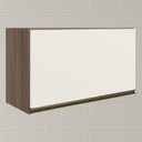 Ver imagem 2 de Armario Aereo Basc Mdf 60 Cm Kali 16337 Carvalho Toq Off White Cetim Nicioli
