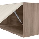 Ver imagem 5 de Armario Aereo Basc Mdf 60 Cm Kali 16337 Carvalho Toq Off White Cetim Nicioli