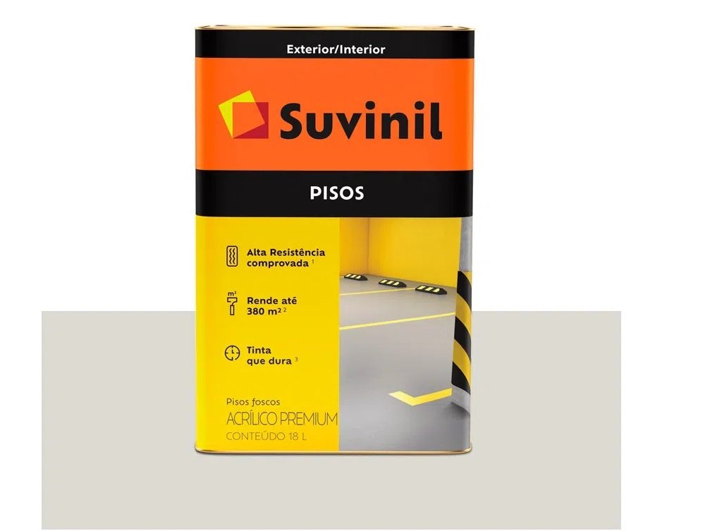 Tinta para Piso Liso branco 18 litros Suvinil Menor preço em Tinta para Piso Liso branco 18 litros Suvinil