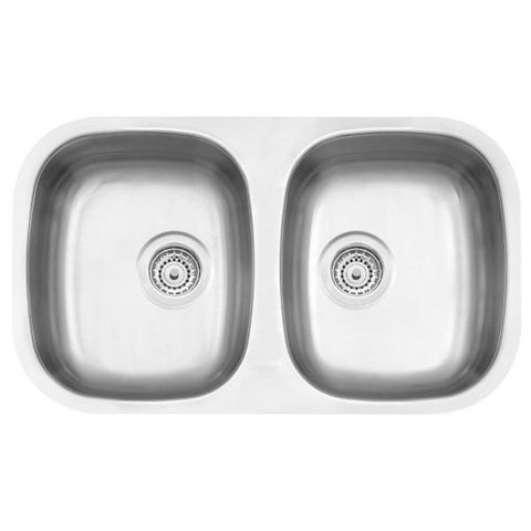 Cuba Dupla Retangular Vertical Aço Inox 77x45 Acetinado