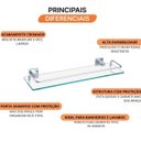 Ver imagem 5 de Porta Shampoo 2052 C 34 com Proteção Cromado Meber Metais