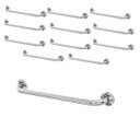 Ver imagem 1 de Barra Alça Apoio 80cm Inox Kit 12 Uni Acessibilidade Segurança Box Cadeirante Banheiro Corrimao Idea