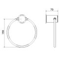 Ver imagem 2 de Porta Toalha Argola 217 C 40