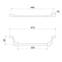 Ver imagem 2 de Porta Toalha Linear 2030 C 240 Cromado Meber Metais