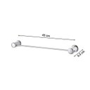 Ver imagem 3 de Porta Toalha Linear 507 C 40 Cromado Meber Metais