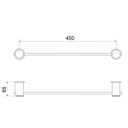 Ver imagem 2 de Porta Toalha Linear 507 C 40