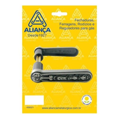 Maçaneta Alavanca Colonial Bronze e Preta Aliança