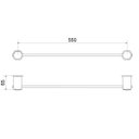 Ver imagem 2 de Porta Toalha Linear 555 C 40