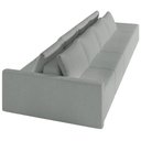 Ver mais imagens de Sofá Ilha Modular com Puff para Sala Living 432cm Georgia K04 Bouclê Cinza - Mpozenato