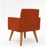 Poltrona Decorativa Talita Cor Terra Cota Feita no Tecido Suede Escritório,salão,recepção - 2