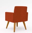 Ver imagem 2 de Poltrona Decorativa Talita Cor Terra Cota Feita no Tecido Suede Escritório,salão,recepção