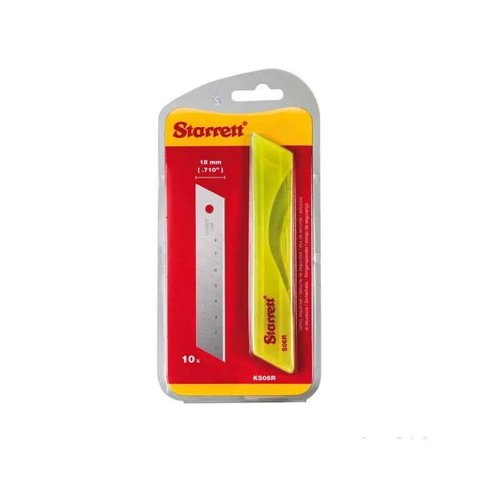 Lâmina para estilete 18mm com 10 peças KS06R Starrett