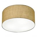 Ver imagem 3 de Plafon Cilíndrico Vivare Md-3010 Cúpula em Tecido 30x12cm - Bivolt Palha 127/220v