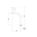 Ver imagem 4 de Torneira para Banheiro de Mesa 1202 C 78 Meber Metais