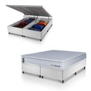 Ver mais imagens de Conjunto Box Baú Branco Luanda Branco Espuma D28 King 193x203x69 - King House